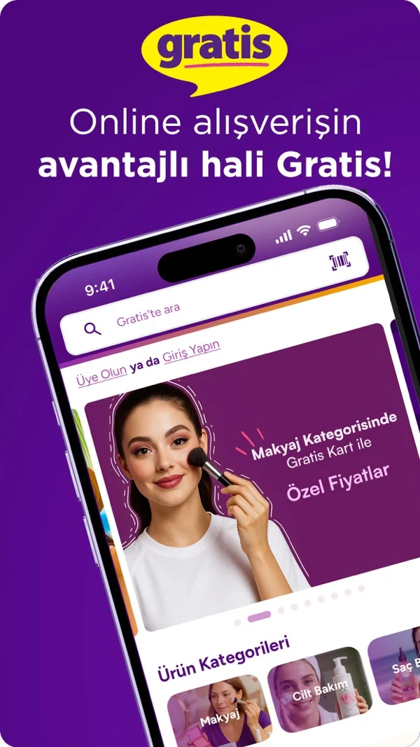 Gratis public App Store image 1, showing its shopping experience